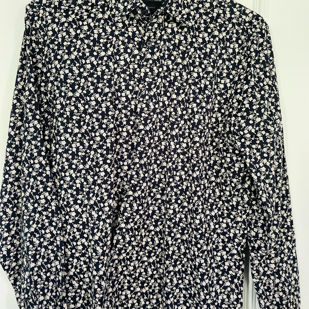 Zara black and white dressed shirt